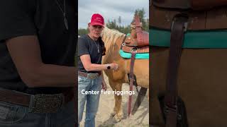 Saddle construction and Rigging placement and the effect of a center fire. #equestrian