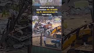 PCMC Demolishes 607 Illegal Constructions in Chikhali Kudalwadi | SaudaGhar #pune #shorts