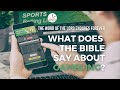 What does the Bible say about gambling?