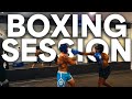 SPARRING WITH AN ACTUAL BOXER *kinda*