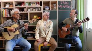 Trio Galantes - Rehearsing "Sabor a mi"