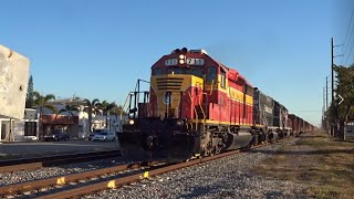 FEC 292-15 Passes Monroe Street With FEC 711 And Pink Lady Hollywood FL