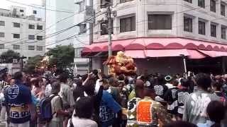 築地 波除稲荷神社 『つきじ獅子祭』神輿連合渡御 Part.9 獅子頭の宮入  2015年6月14日