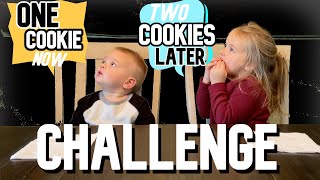 Kid's Cookie Challenge - Testing My Toddler's Patience With A Cookie and a Chance for Two