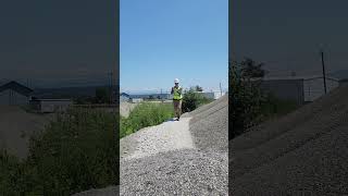 Use this tip to measure stockpiles with SR Measure where space is limited! #construction #mining