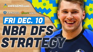 NBA DFS Strategy 12/10/21 | DraftKings & FanDuel NBA Picks
