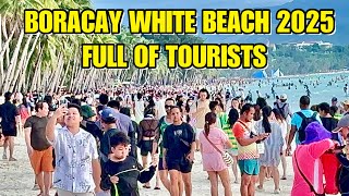 BORACAY TODAY IN STATION 1- BEACH IS FULLY LOADED WITH TOURISTS