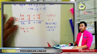 KSSM17 1IN 11 Persamaan Linear 2PU Kaedah Penghapusan