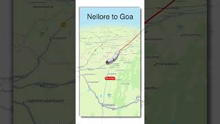 Nellore to Goa Map