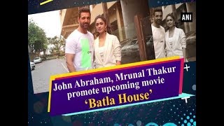 John Abraham, Mrunal Thakur promote upcoming movie ‘Batla House’