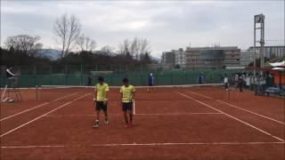 中村・矢多‐関大‐VS高木・長谷川‐近大‐　関西学生新進　2016　ダブルス決勝