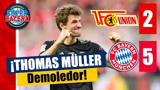 Union Berlin vs BAYERN MUNICH 2-5 | PARTIDAZO de THOMAS MÜLLER y otra GOLEADA más en BUNDESLIGA