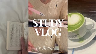 🇰🇷sub)study vlog|モチベーションを保つのって難しい🌀|韓国語勉強|カフェ勉強|한국어 공부|한일자막