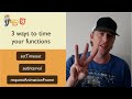 javascript : setTimeout, setInterval, and requestAnimationFrame: PART ONE