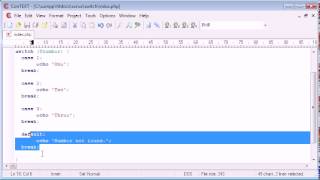 Beginner PHP Tutorial 28 switch Statement