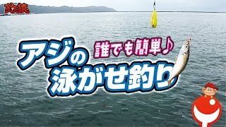 誰でも簡単！超軽装備で釣れたアジの泳がせ釣りに挑戦…！