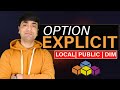Excel VBA Option Explicit | Local vs Global Variable