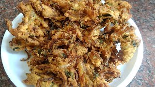 10 நிமிடத்தில் மொறு மொறு வெங்காய பக்கோடா செய்வது எப்படி? | Crispy onion pakkoda recipe in tamil