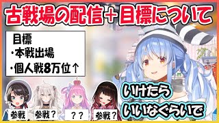 【ホロライブ切り抜き】【グラブル】古戦場の配信＋個人目標について語るぺこら【兎田ぺこら/hololive】