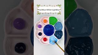 Guess The Final Color🎨24｜MIxing Color｜Satisfying ｜Relaxing| Paint Mixing| ASMR Art