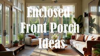 Enclosed Front Porch Ideas | Cozy \u0026 Stylish Porch Designs