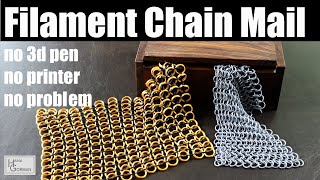 How to make chain mail from 3d printing filament