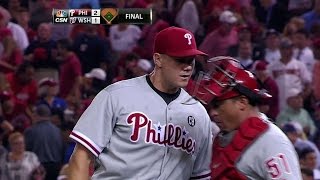 PHI@WSH: Papelbon fans Cabrera to pick up the save