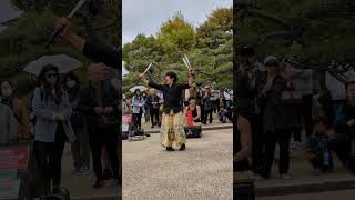 #大阪城 #大阪城公園 #大道芸 #大道芸人 MARBLESUSHI #ジャグリング 等 2024.11.24 動画2 #大阪府 #instagram @MARBLESUSHI  #大阪城ホール 近辺