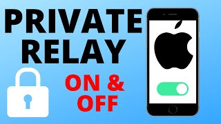 How to Turn On or Off Private Relay on iPhone or iPad - iCloud Private Relay Tutorial