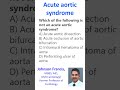 Acute aortic syndrome