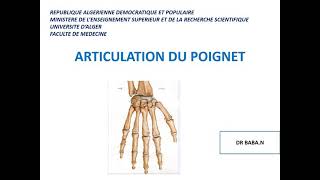 Articulation du poignet