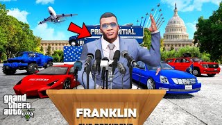 GTA 5 : Franklin's First Day As A PRESIDENT In Los Santos GTA 5 | SHINCHAN and CHOP