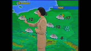 Polsat - prognoza pogody z 1 stycznia 1996 roku