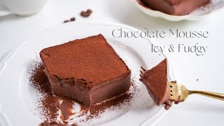 好利来同款，巧克力冰山熔岩 No Whip Simple Chocolate Mousse Recipe