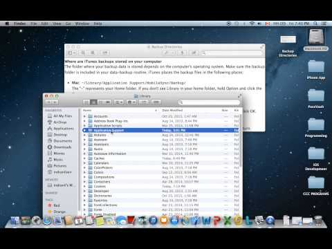 Accessing iTunes Backup Files on a Mac/Windows Accessing iTunes Backup Files on a Mac/Windows