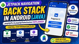 ANDROID - JETPACK NAVIGATION BACKSTACK || TUTORIAL IN JAVA ||