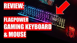 REVIEW: FLAGPOWER Gaming Keyboard \u0026 Mouse Combo $20