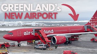 Air Greenland's HISTORIC First flight to NUUK's new AIRPORT!