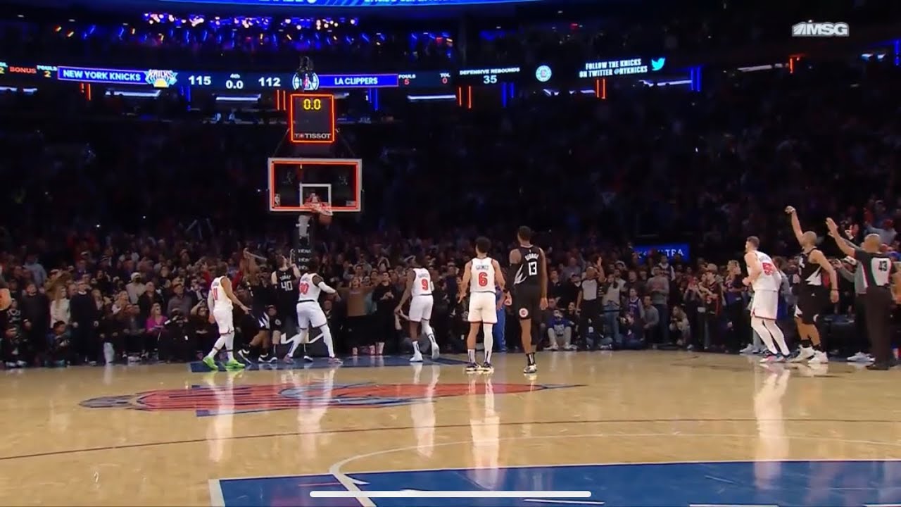 Nicolas Batum Hits The Buzzer Beater Game-tying 3 Against The Knicks ...