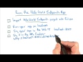 Run The Hello World App - Developing Scalable Apps with Java
