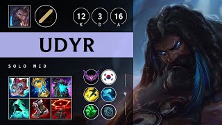 Udyr Mid vs Qiyana: Legendary - KR Master Patch 14.24