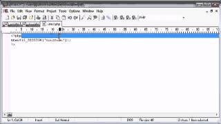 Beginner PHP Tutorial 74 Unsetting PHP Sessions flv