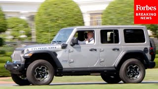 Viral Moment Of The Week: President Biden Drives Electric Jeep On White House South Lawn