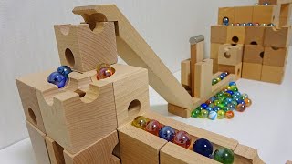 Marble Run ASMR ☆ Cuboro x Eureka Wooden Course