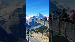 Grindelwald first cliff walk 🩵🏔️ Switzerland alps 😍❤️ #travel #nature #mountains