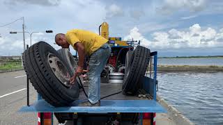 卡車拆胎機 truck tire changer 省油，免發電機，免動力輸出裝置。