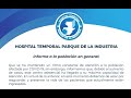 Hospital del Parque de la Industria llegó a su máxima capacidad