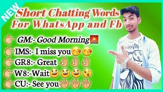 Most Popular Whatsapp Chat Short Messages Explained In Hindi