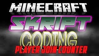 Minecraft Skript Coding - Player Join Counter