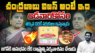 విజన్ అంటే చంద్రబాబుదే..జగన్ కి అనుభవం లేక AP ని సర్వనాశనం చేశాడు ! Women reaction on Grocery Price